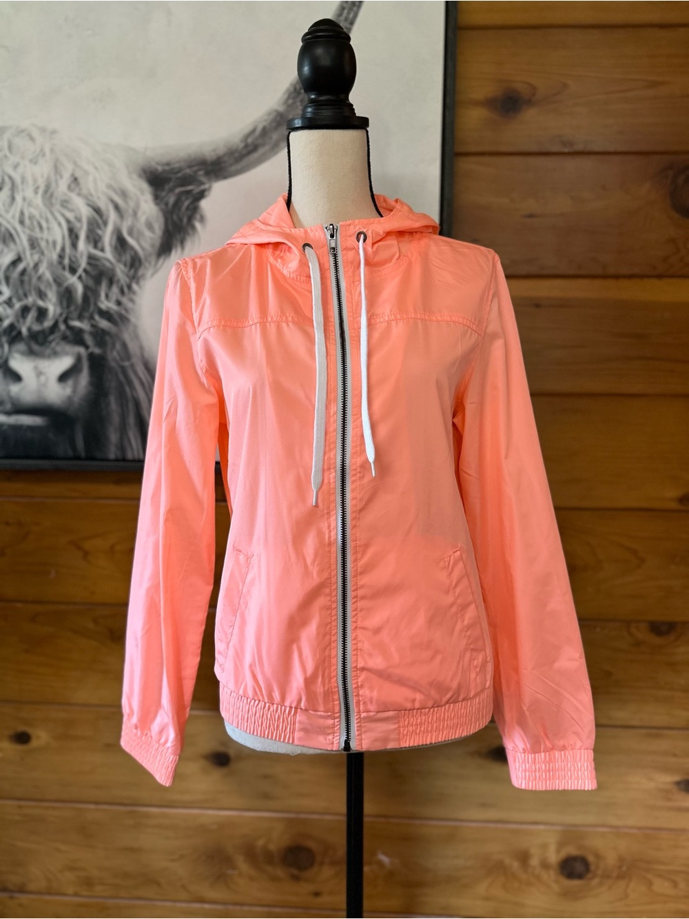 NWOT Zine Windbreaker Lightweight Jacket